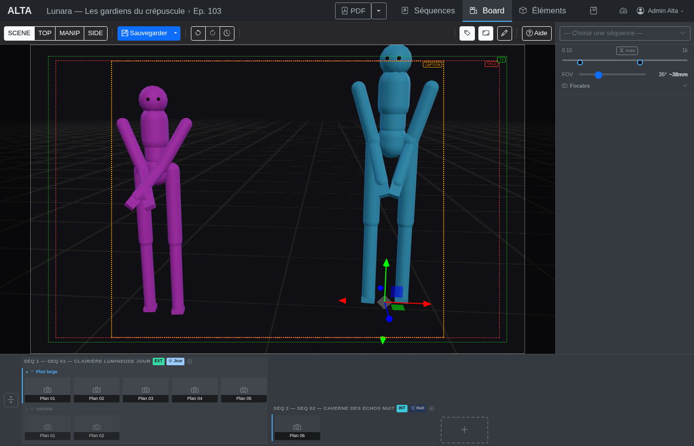 Alta — Storyboard 3D